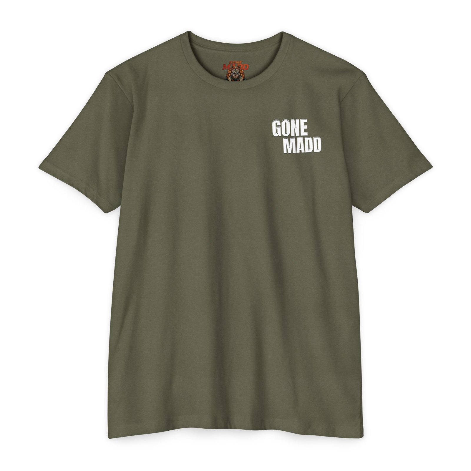 Gone Madd Military Green T-Shirt